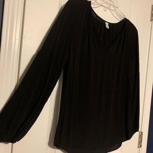 Bubble sleeve blouse